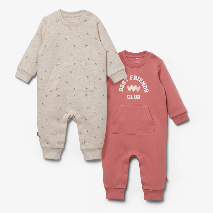 מארז 2 אוברולים לבבות