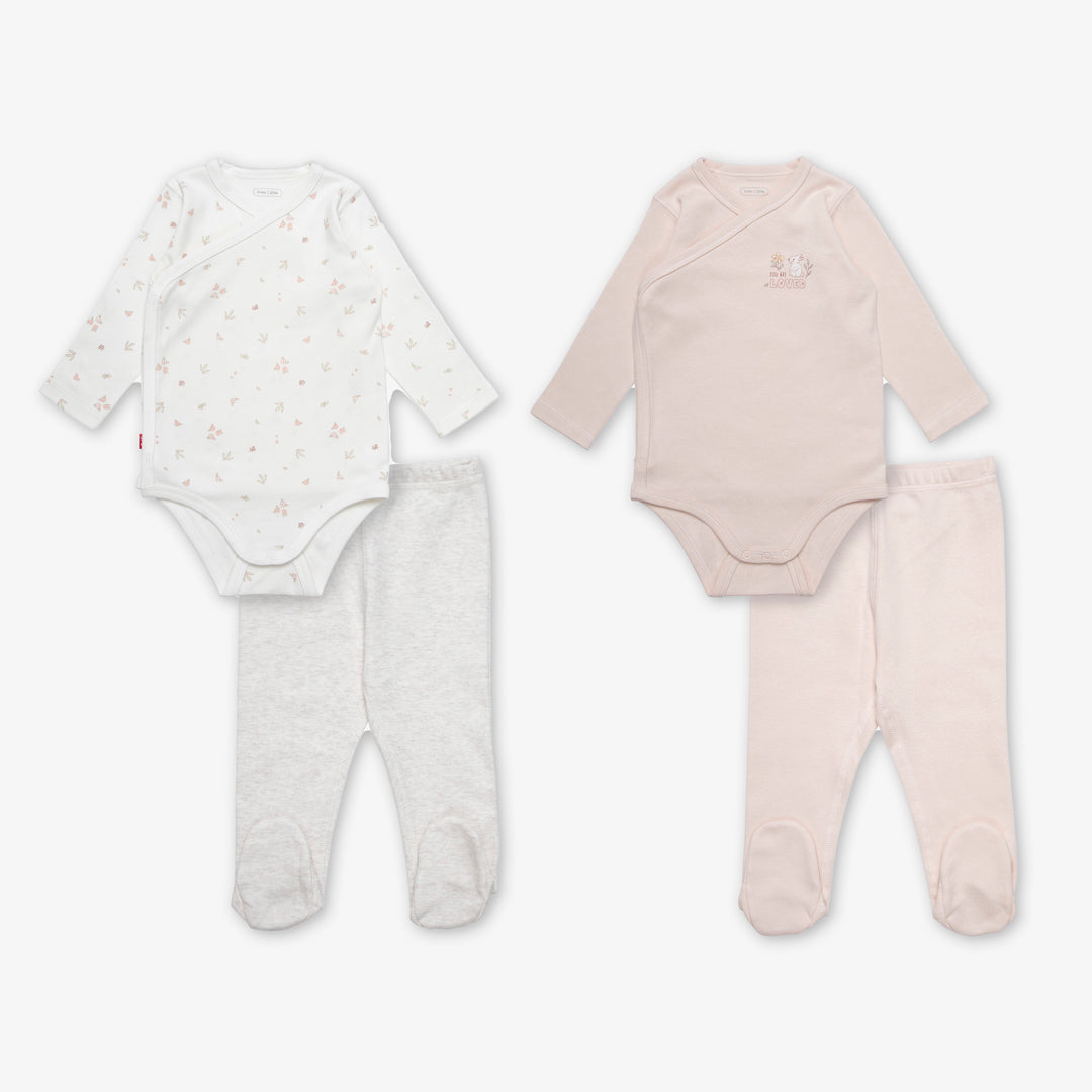 מארז זוג בגדי גוף ורגליות