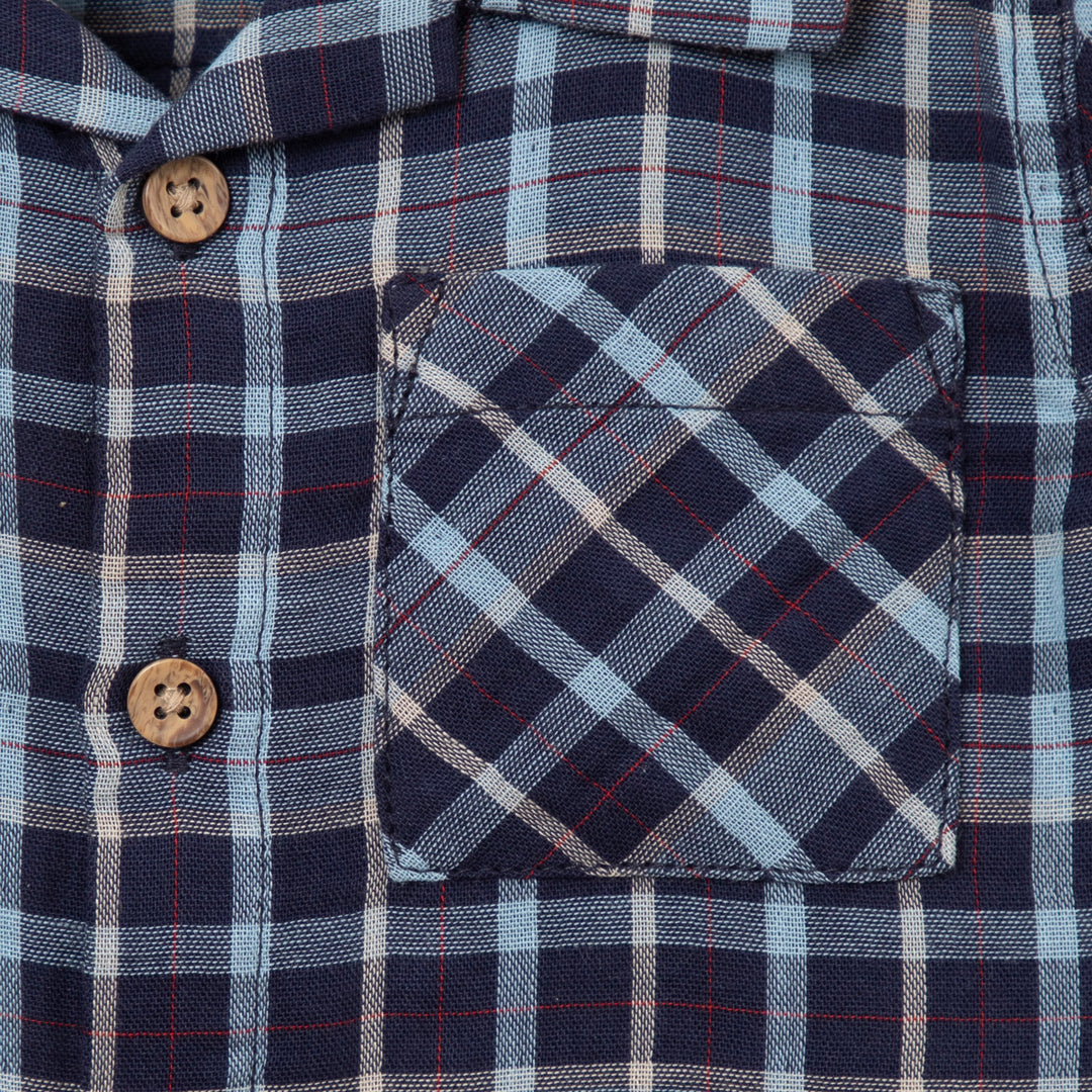 חולצת מוסלין משובצת