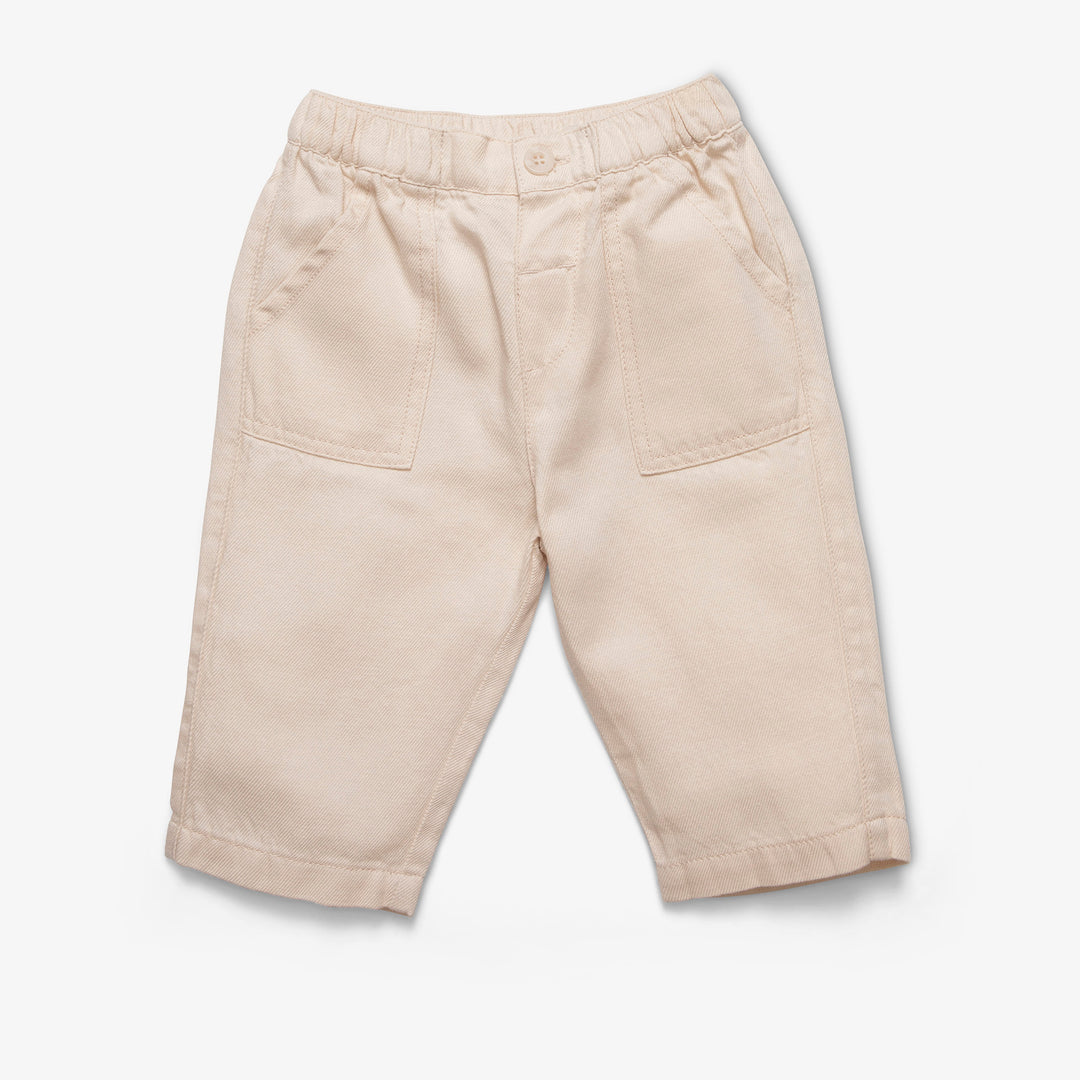 מכנסים רחבים בצבע  אבן