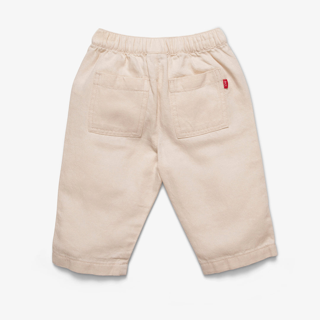 מכנסים רחבים בצבע  אבן