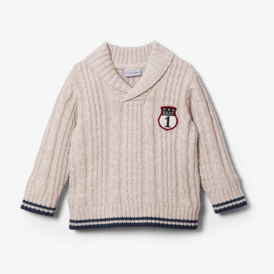 סוודר סריג בנים