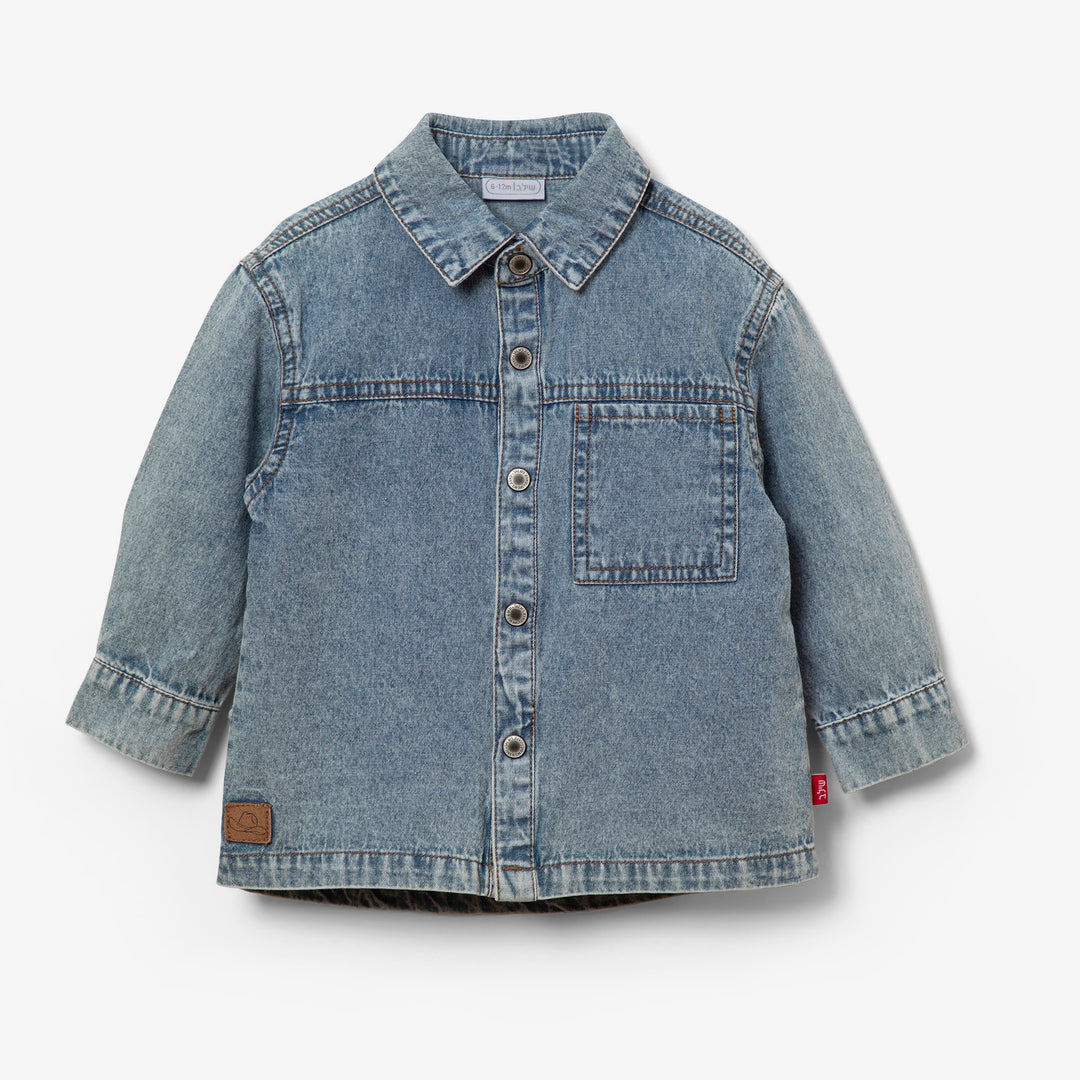 חולצת ג'ינס מכופתרת