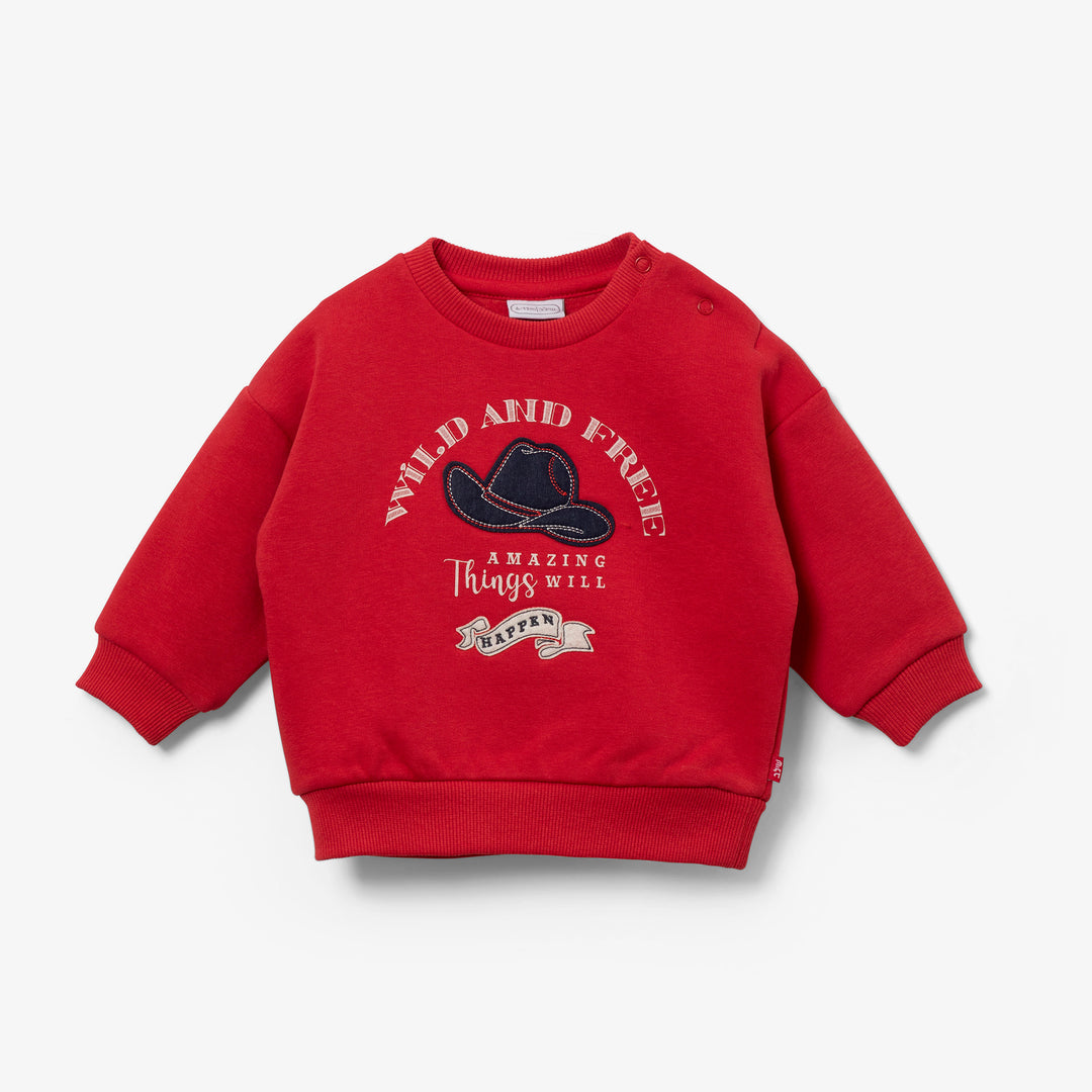 סוויטשירט אדום קאובוי