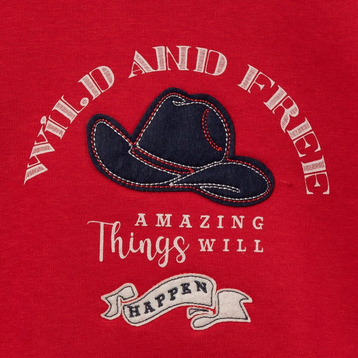 סוויטשירט אדום קאובוי