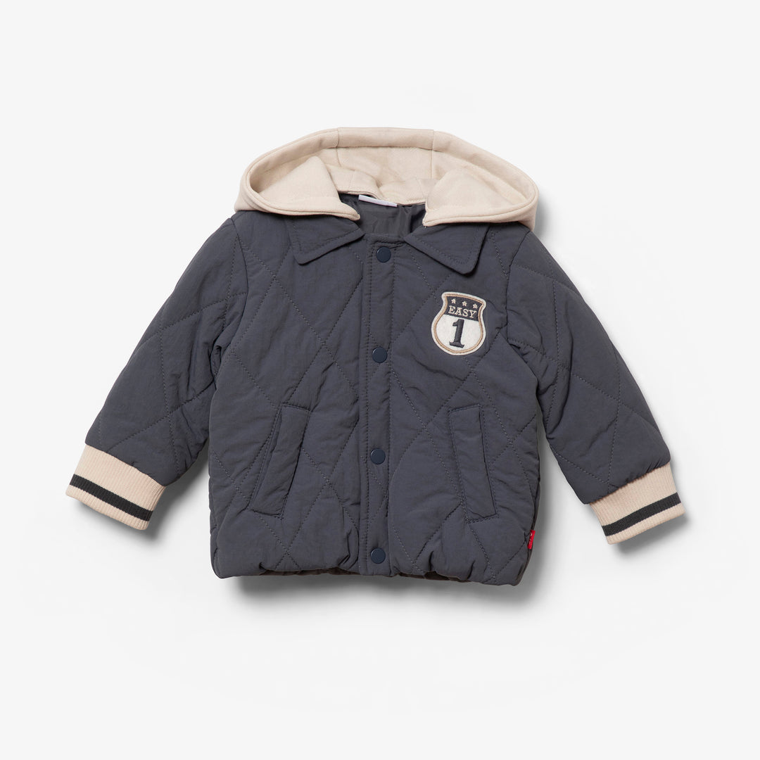 ז'קט קווילט מרופד כחול