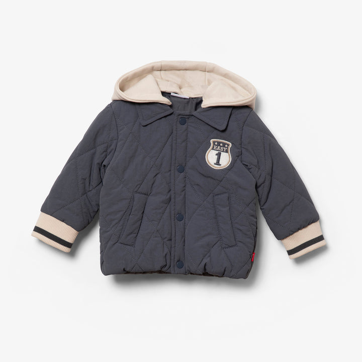 ז'קט קווילט מרופד כחול