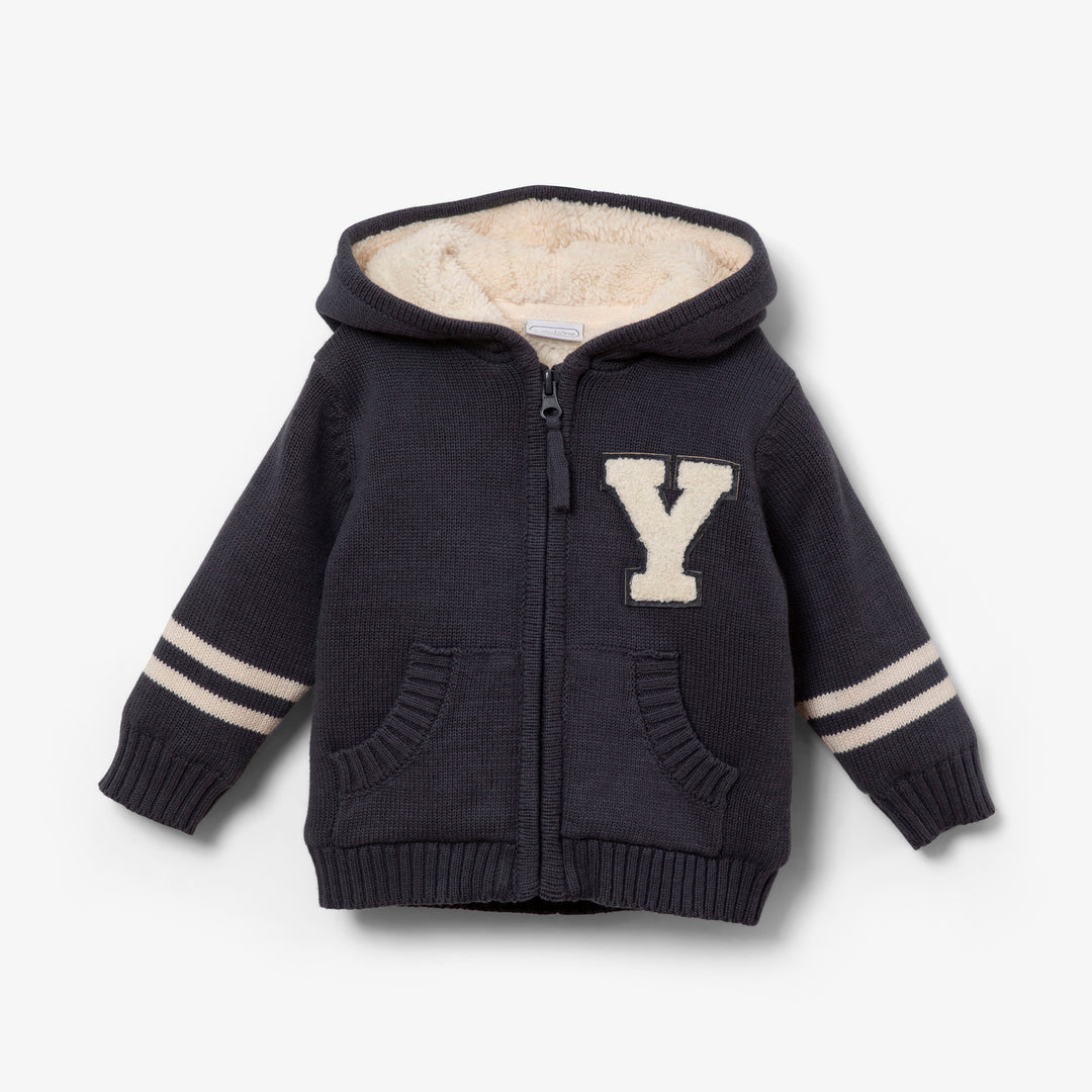 קרדיגן קפוצ'ון כחול