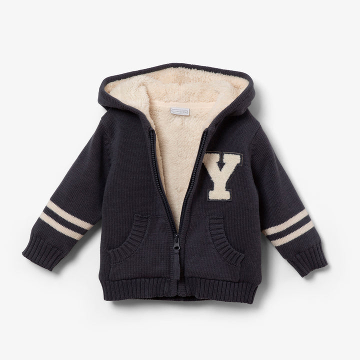 קרדיגן קפוצ'ון כחול