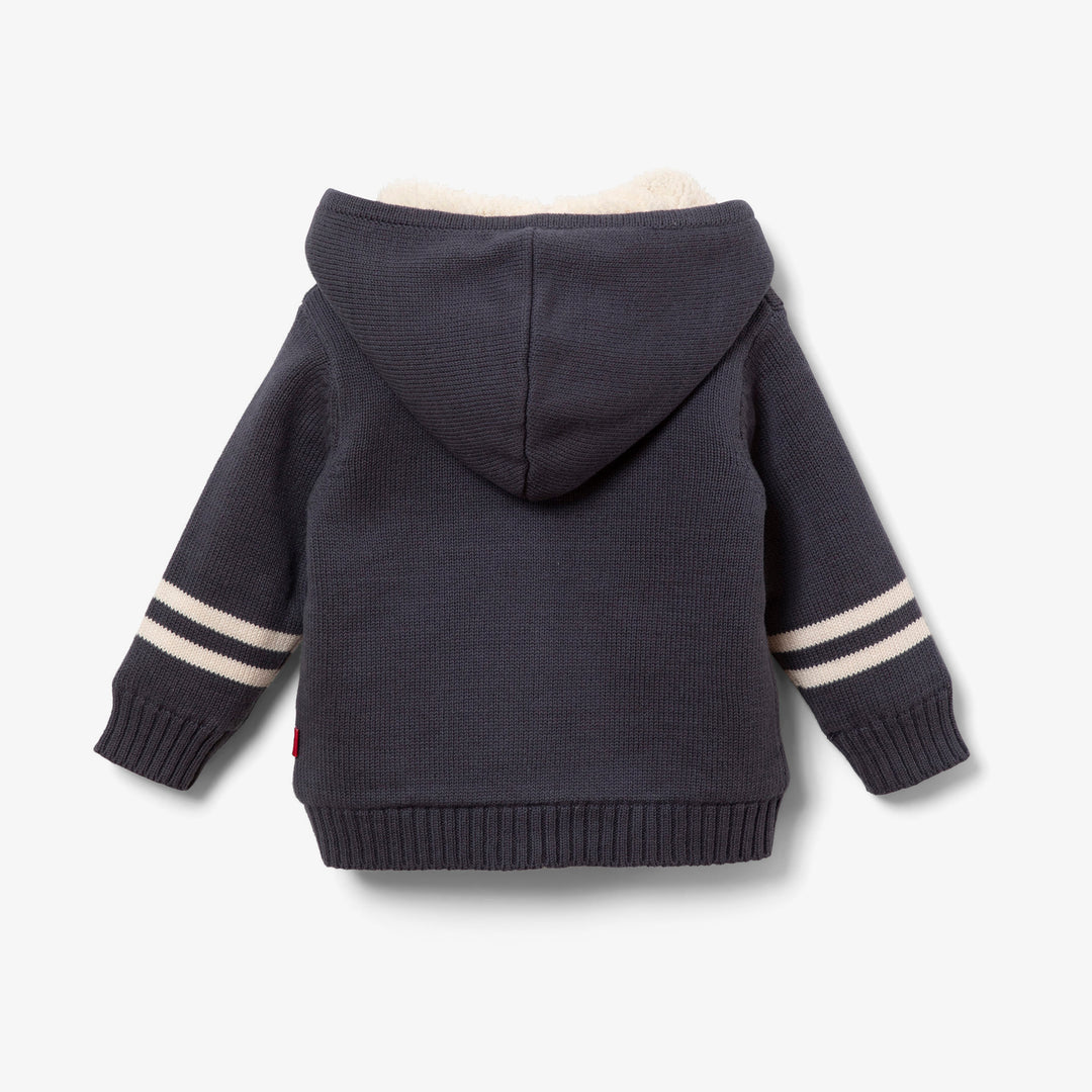 קרדיגן קפוצ'ון כחול