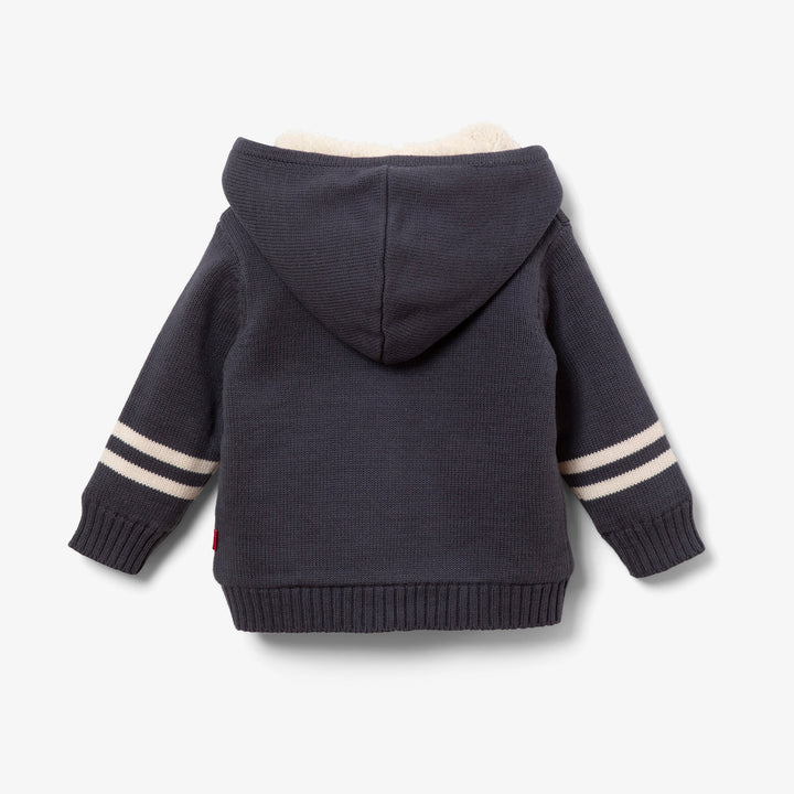 קרדיגן קפוצ'ון כחול