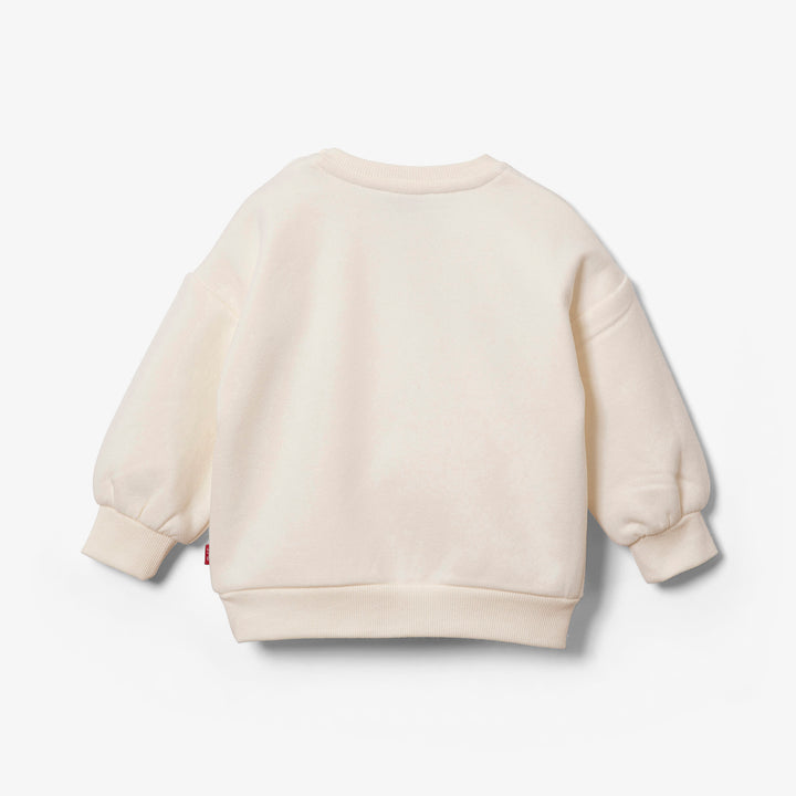 סוויטשירט שמנת עם הדפס