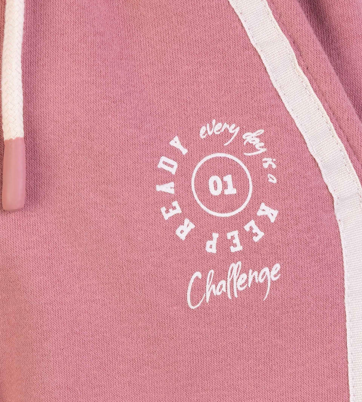 מכנסי טרנינג צבע ורוד