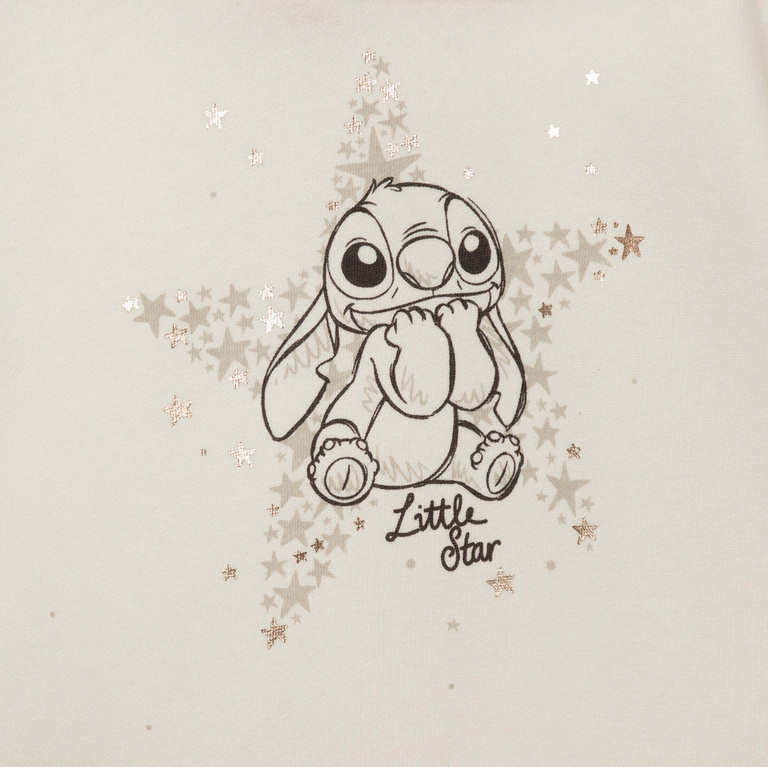 סוויטשירט קפוצ'ון בהדפס סטיץ'