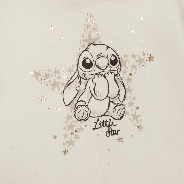 סוויטשירט קפוצ'ון בהדפס סטיץ'