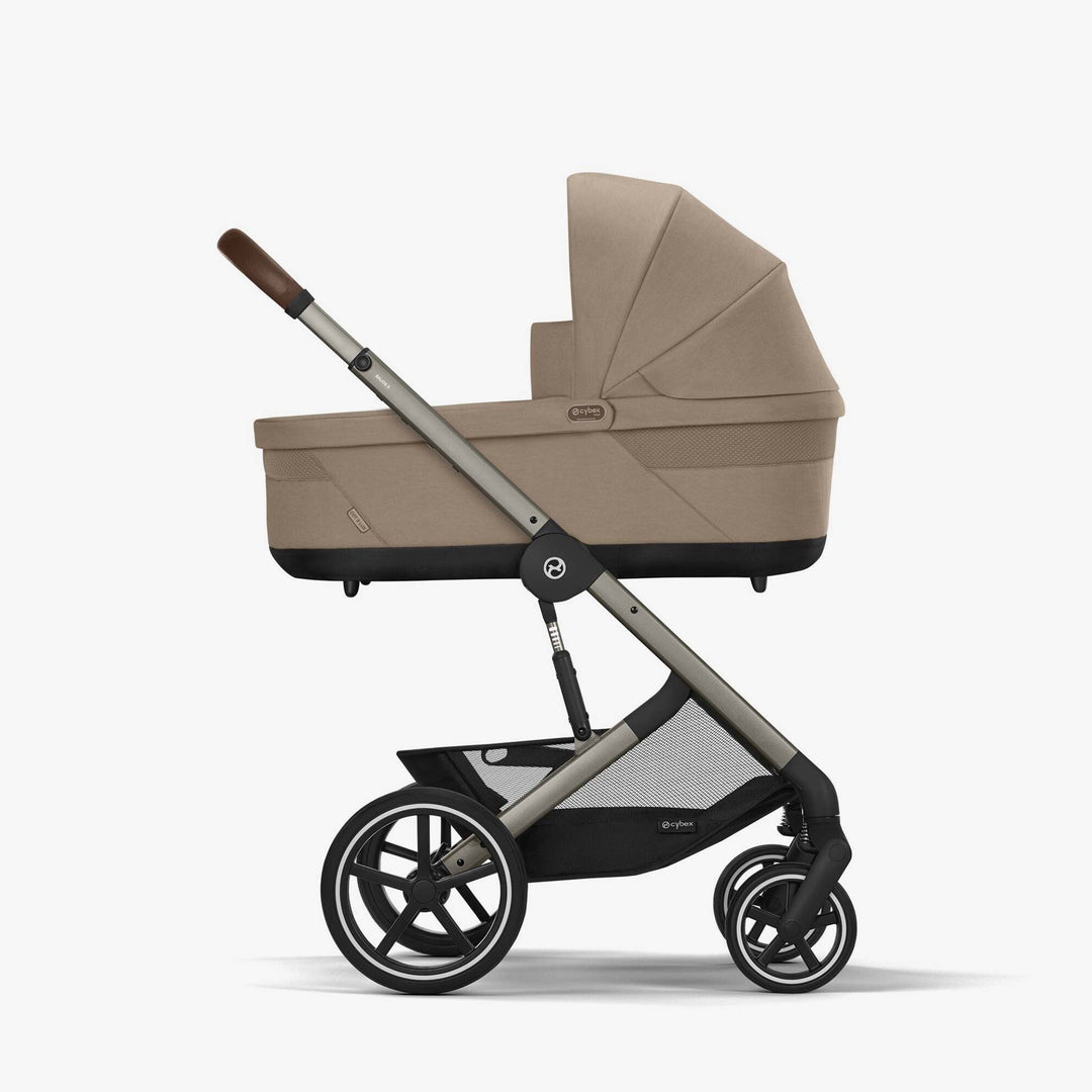 עגלת בליוס 5 TS בז' + סל קל קלאוד G+ מתאמים