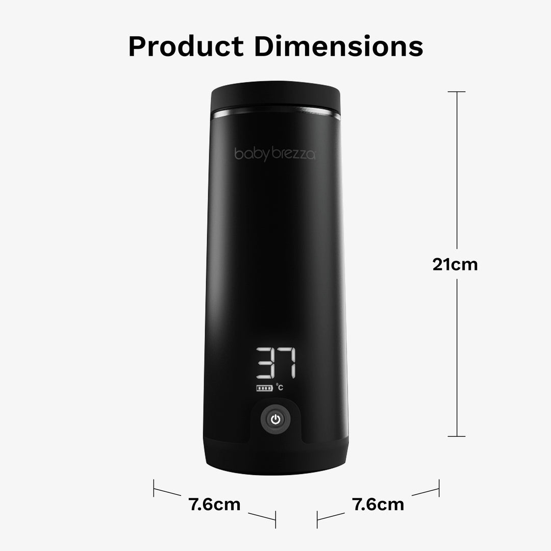 מחמם בקבוקים נייד שחור