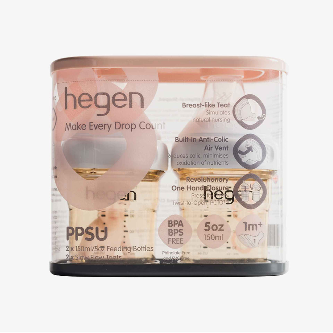 זוג בקבוקי האכלה ורוד 150 מל