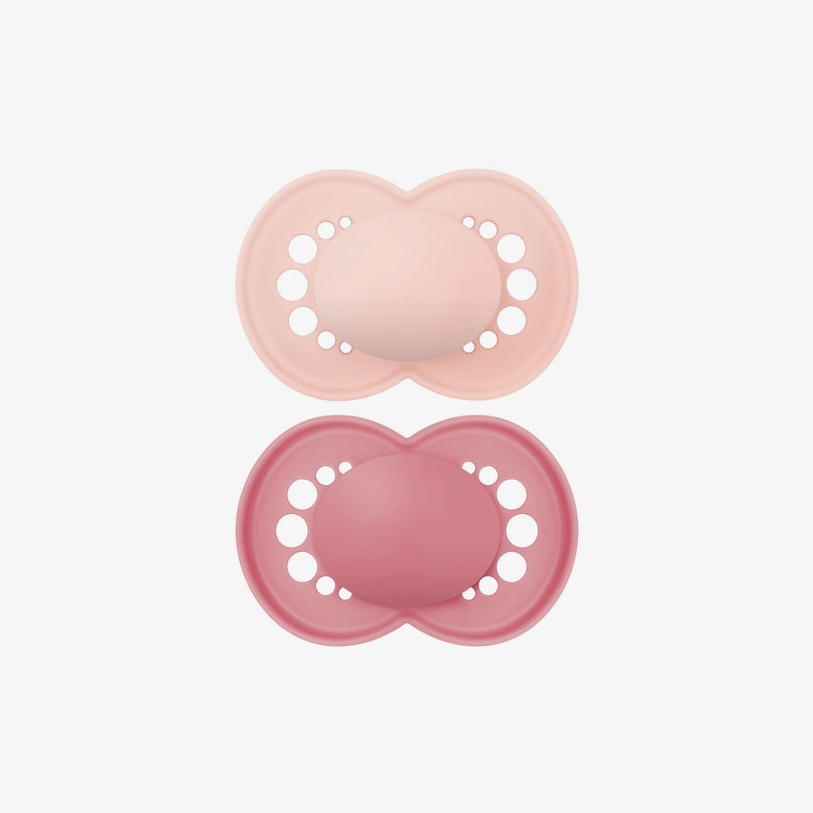 זוג מוצצים סיליקון 6+ ורוד