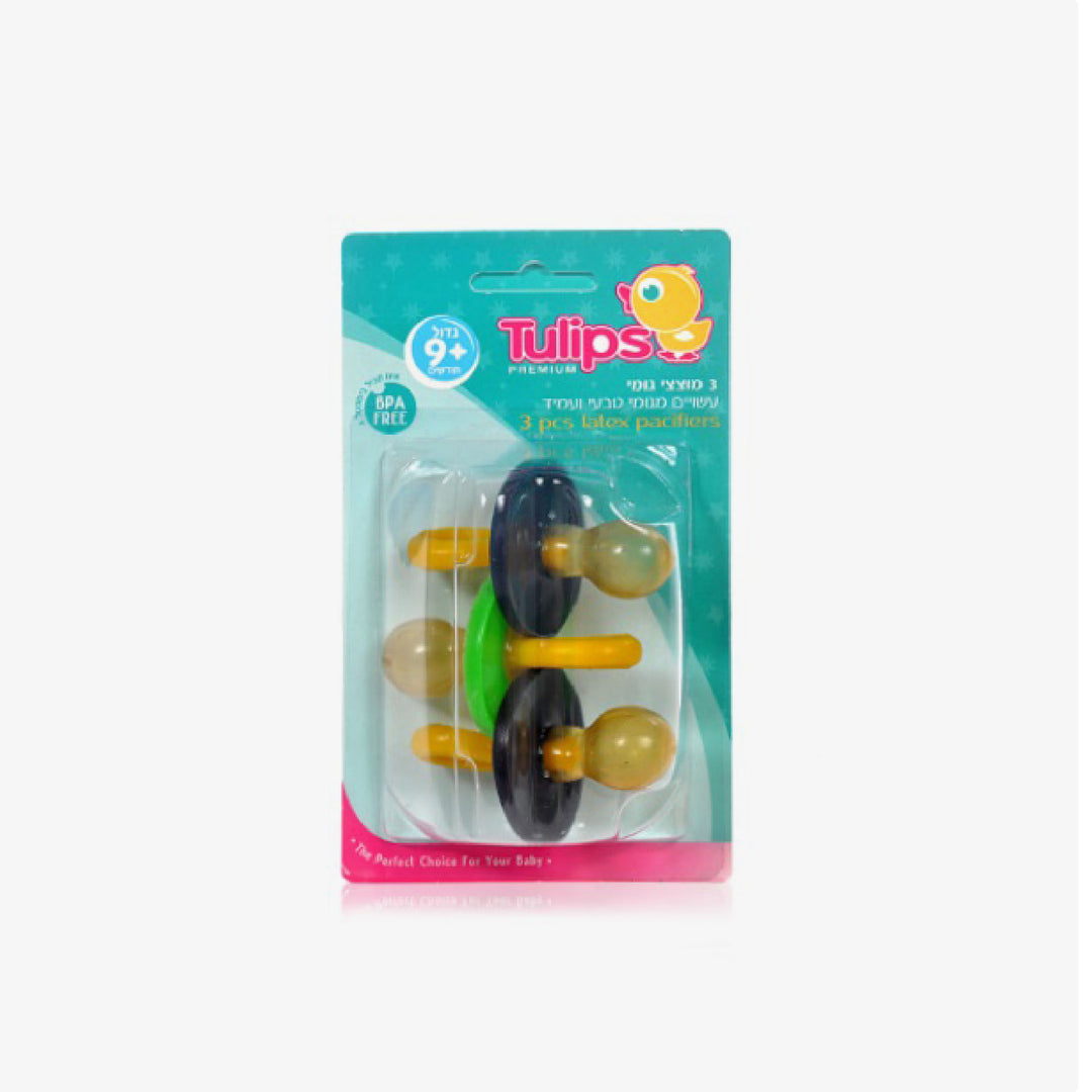 מוצץ גומי גדול 9+ - טוליפס