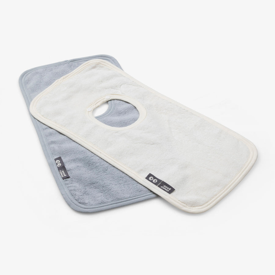 סינר מגבת תכלת לבן פנינה- זוג סינרים