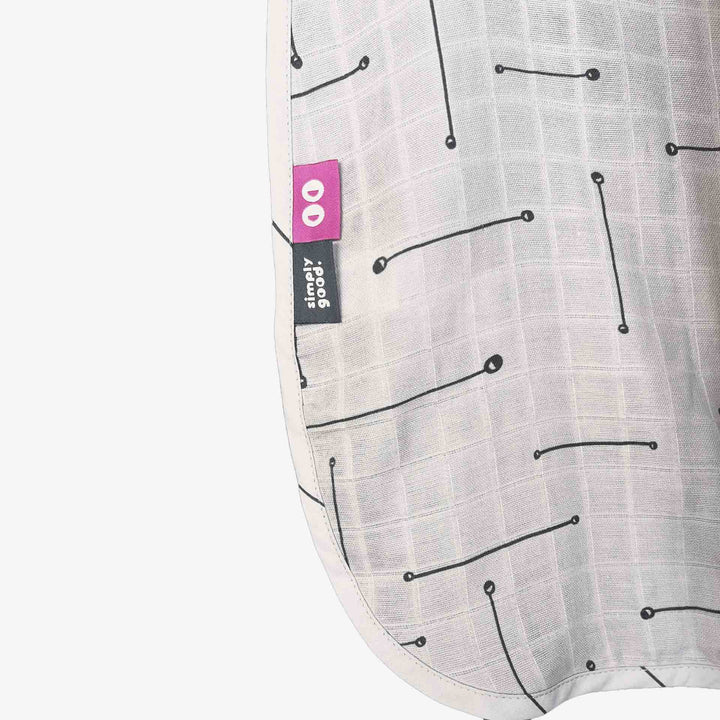 סינר הנקה טטרה פסים אפור על בג'