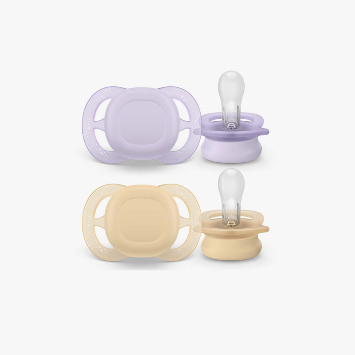 מוצץ אולטרה סטארט 0-2 לילך/צהוב