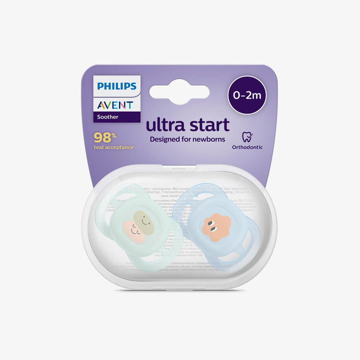 מוצץ אולטרה סטארט 0-2 כחול/ירוק  דקו