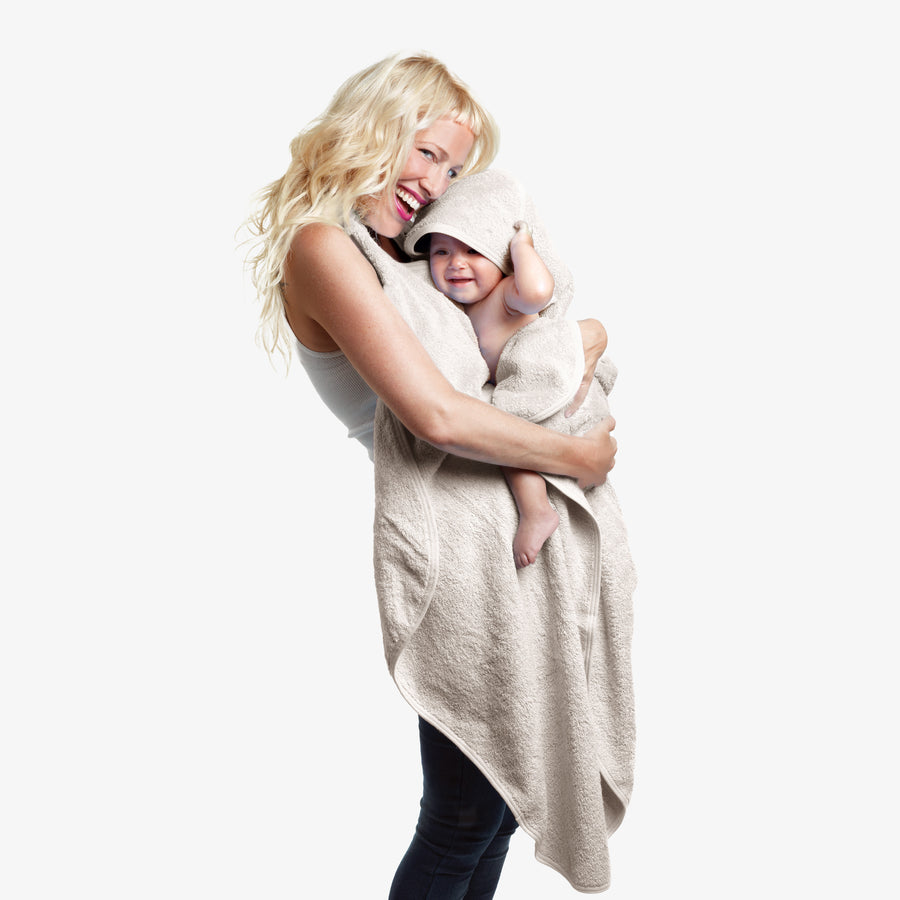 מגבת פרפרים קפוצ'ון גדולה בז'