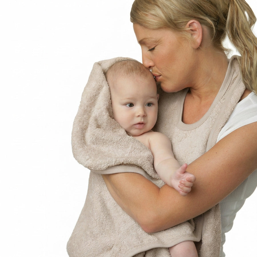 מגבת פרפרים קפוצ'ון קטנה בז'