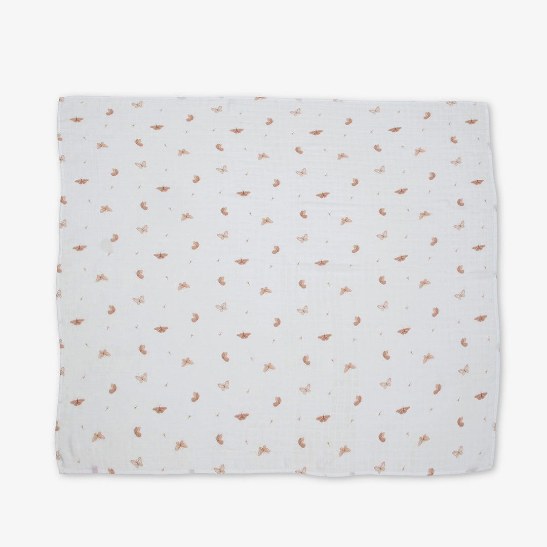 זוג חיתולי במבוק גדולים פרפרים ורוד