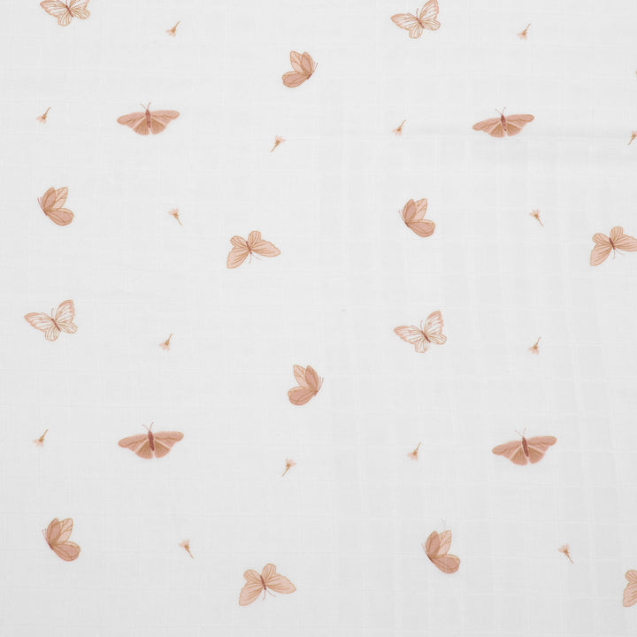 זוג חיתולי במבוק גדולים פרפרים ורוד