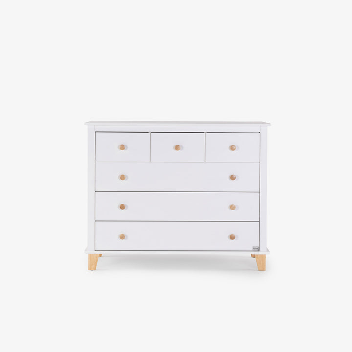 שידת תינוק דגם ניב 1.18 לבן +טבעי- תחזור למלאי בדצמבר