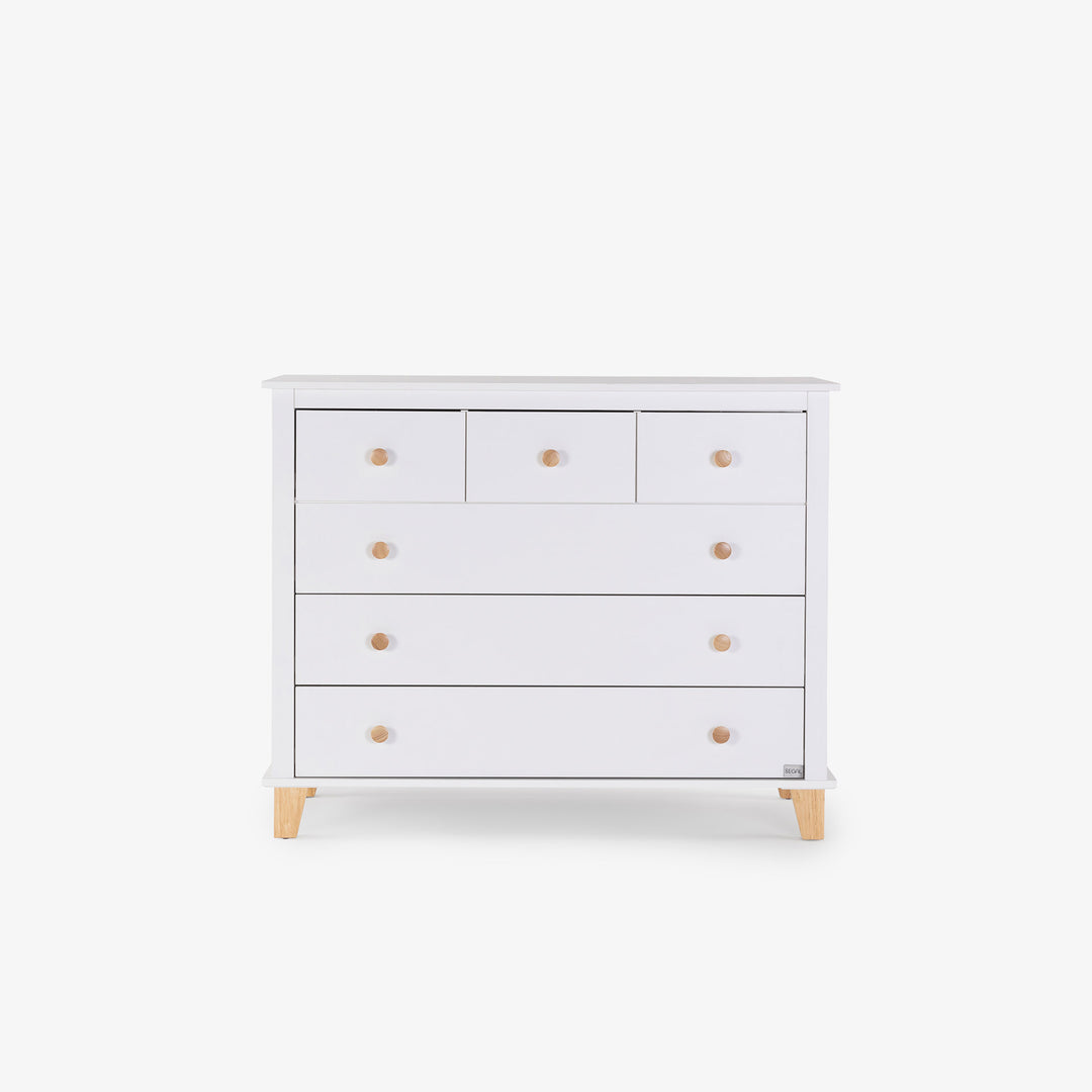 שידת תינוק דגם ניב 1.18 לבן +טבעי- תחזור למלאי בדצמבר