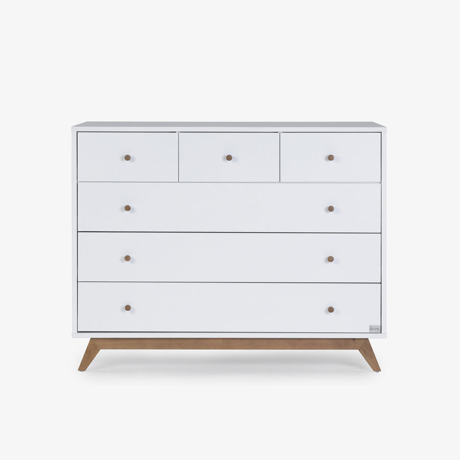 שידת תינוק דגם סיון 1.2 לבן + אגוז- צפויה לחזור למלאי באפריל