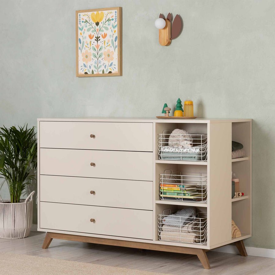 שידת תינוק דגם רימון 1.4 חלב שקדים + אגוז- צפויה לחזור למלאי באפריל