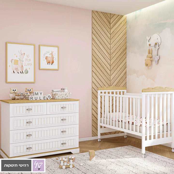 חדר שי 1.2 לבן + טבעי- טריקה שקטה