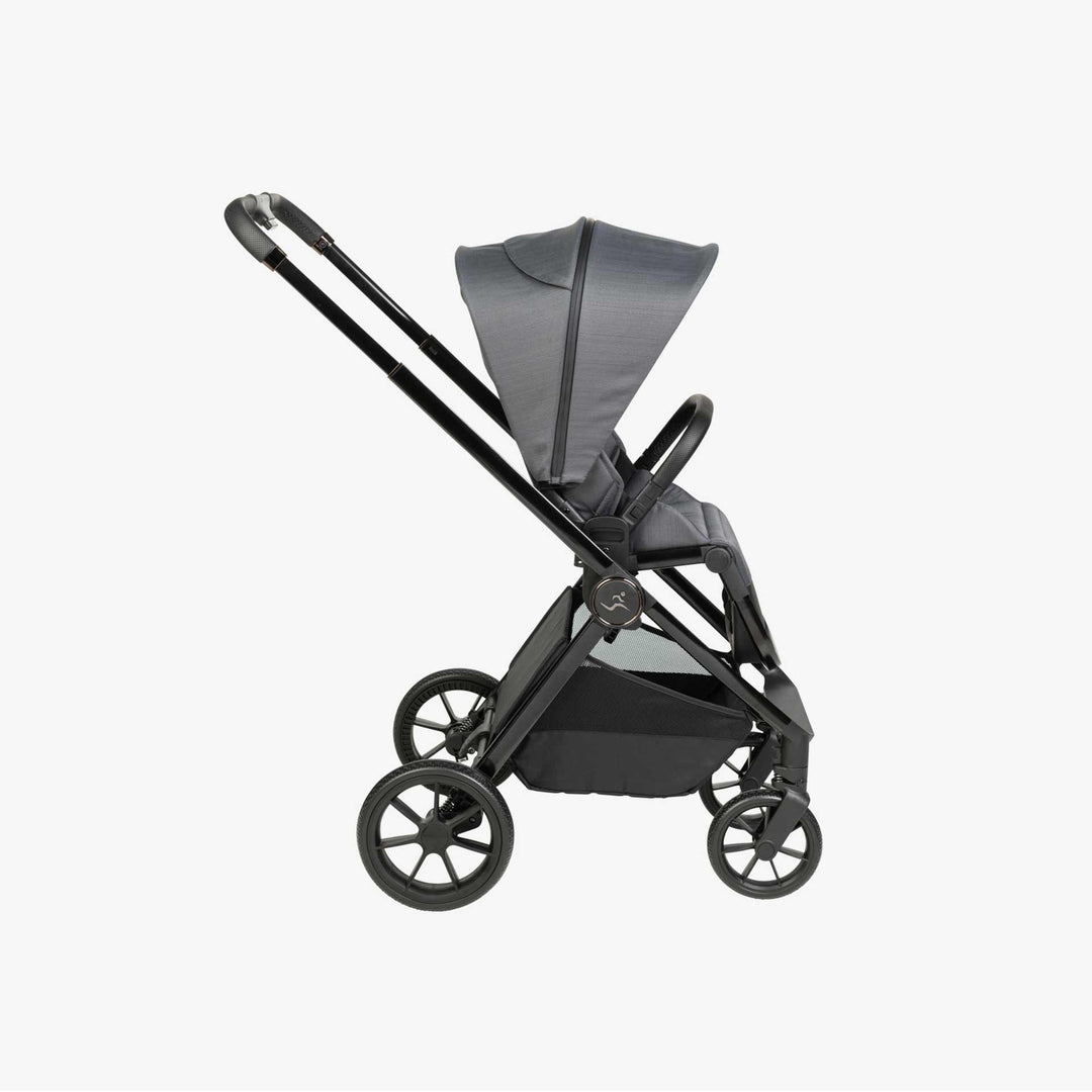 עגלת אולטרה 24 שחור/שחור+אפור