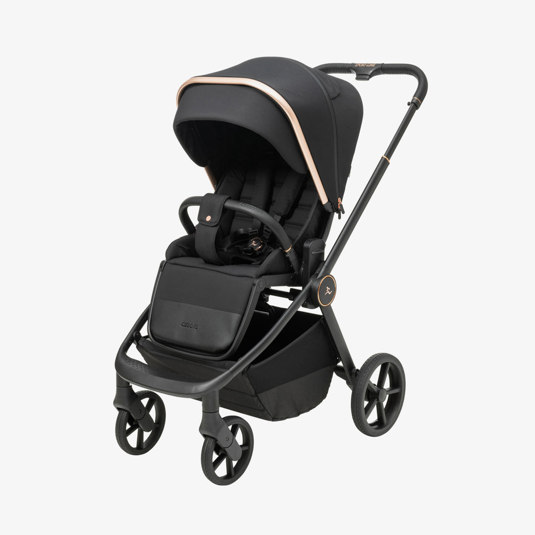 עגלת סיאלו 25 PL רוז/שחור+שחור