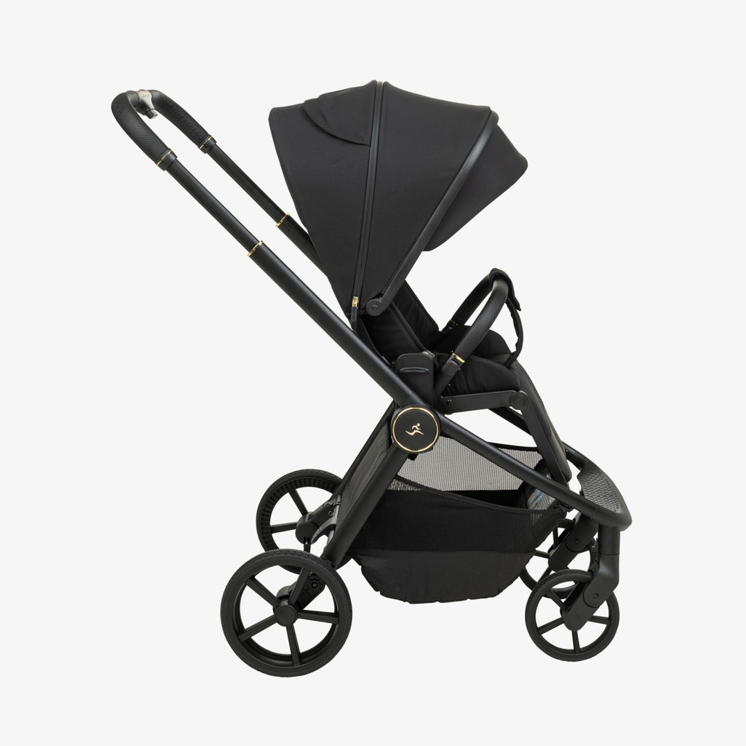 עגלת סיאלו 25 XL שחור זהב/שחור+שחור