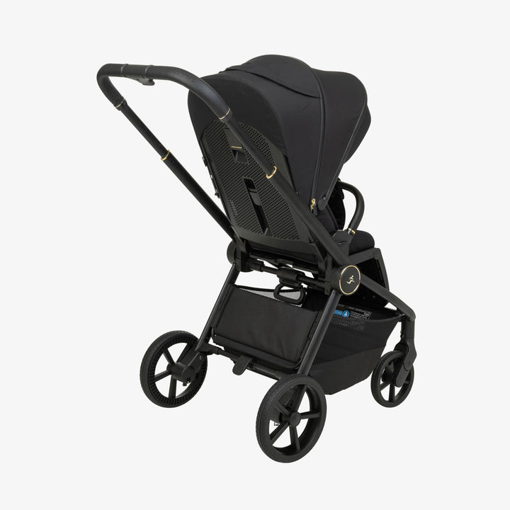 עגלת סיאלו 25 XL שחור זהב/שחור+שחור