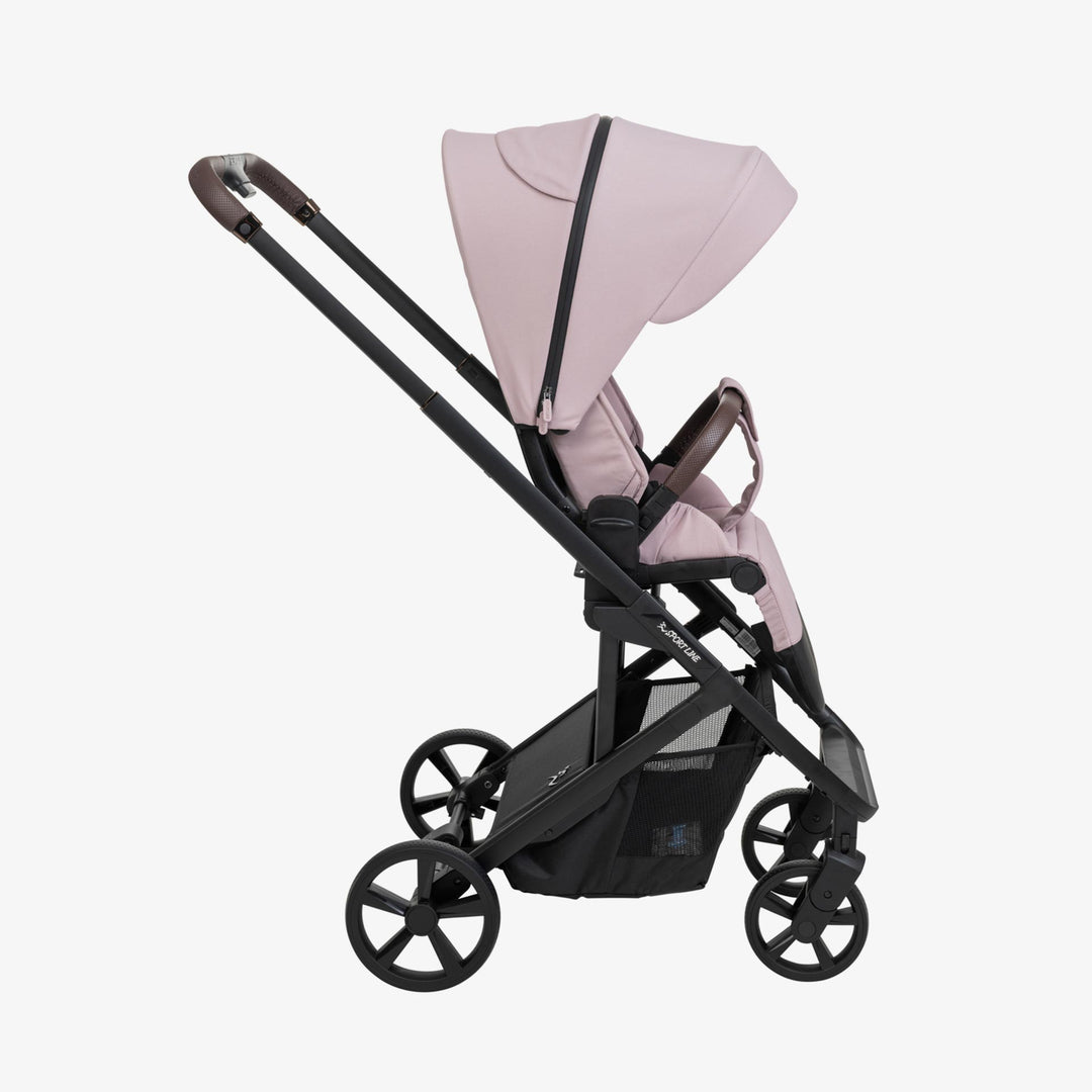 עגלת פולד 25 שחור/חום+ורוד