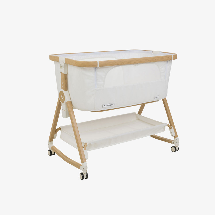 עריסה נועה לבן דמוי עץ