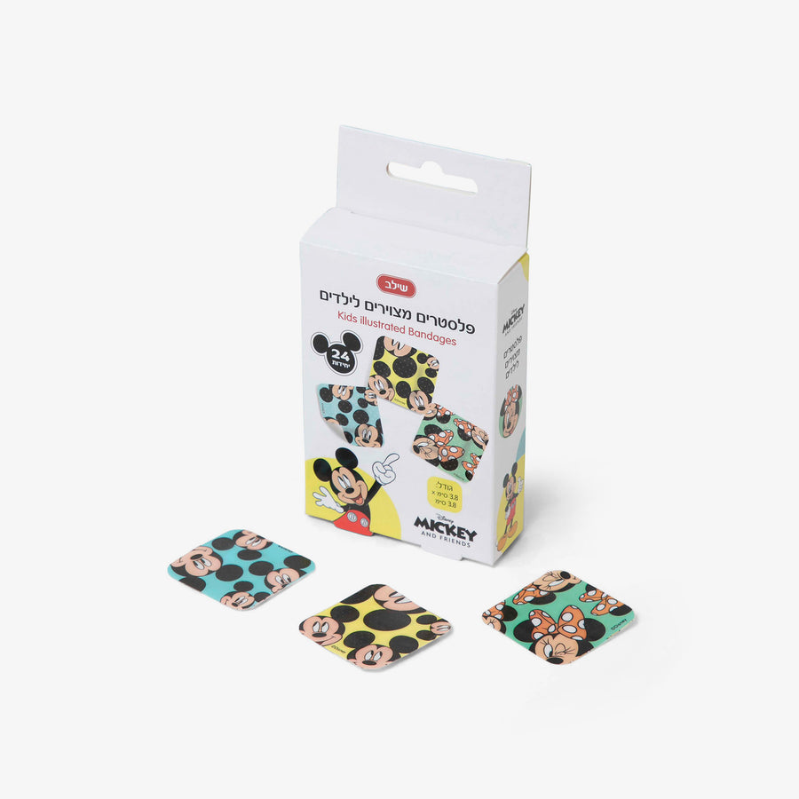 פלסטרים לילדים רבוע דיסני