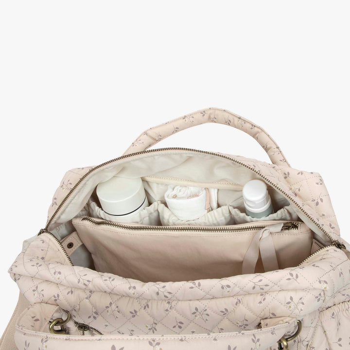 תיק החתלה מינדי פרחים קווילט