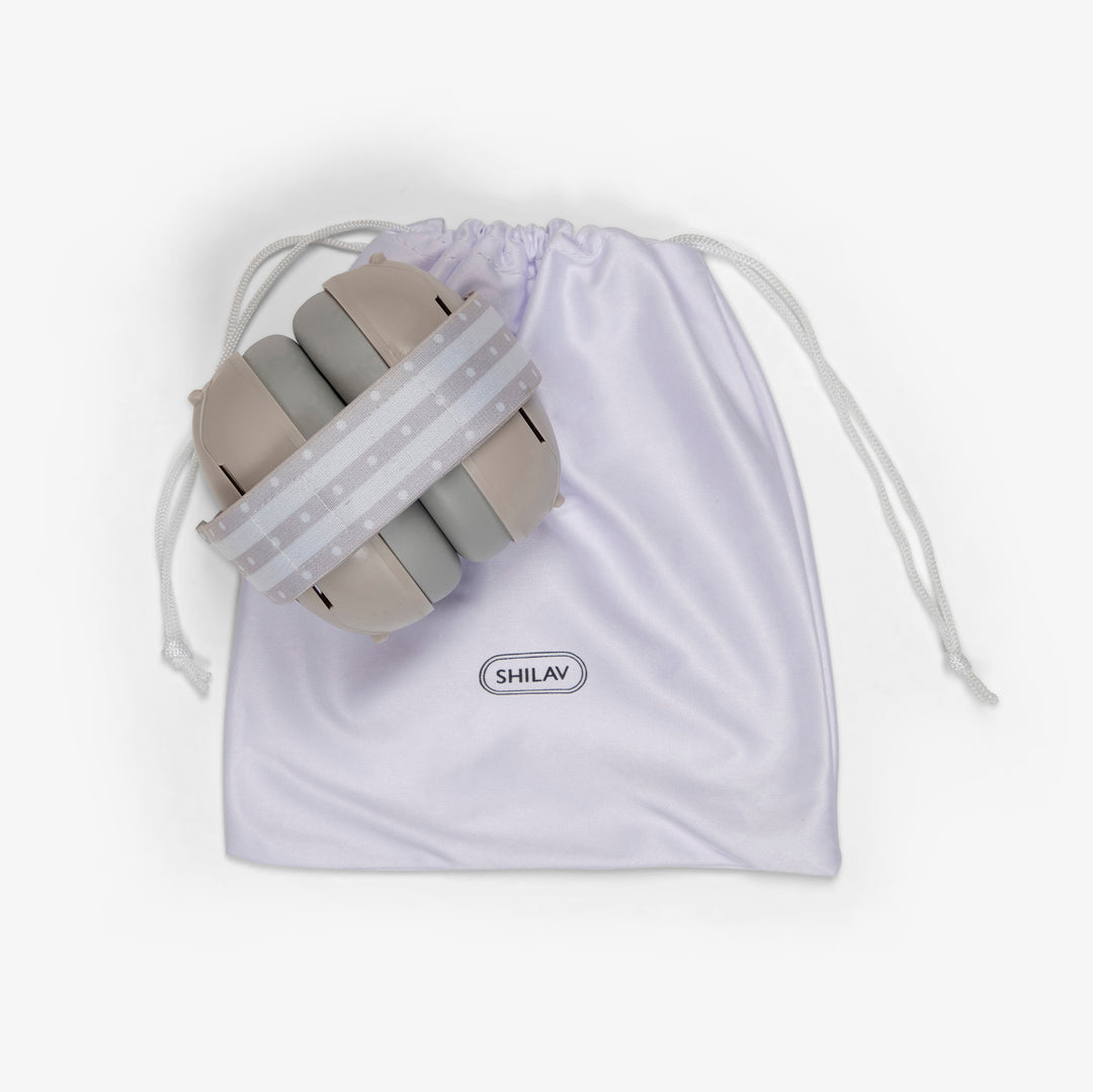 אוזניות לתינוקות אפור בז