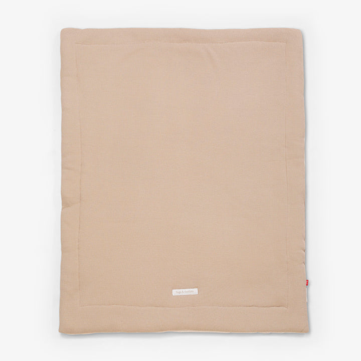 סט מצעים לעריסה ארנבים שמנת