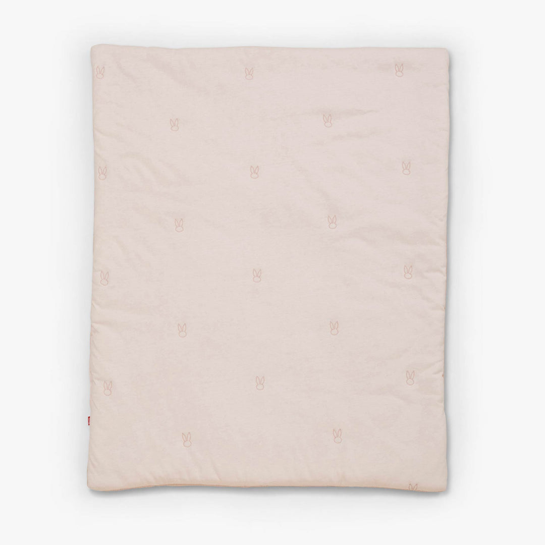 סט מצעים לעריסה ארנבים ורוד