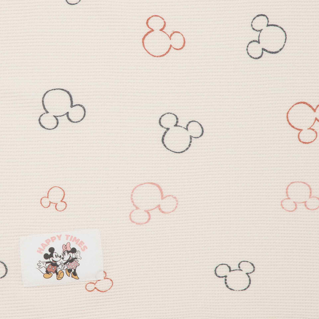 שמיכת וופל לעגלה מיקי ורוד