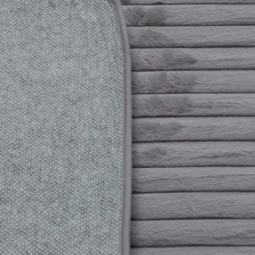 שטיח טקסטורת פסים 120/170 אפור
